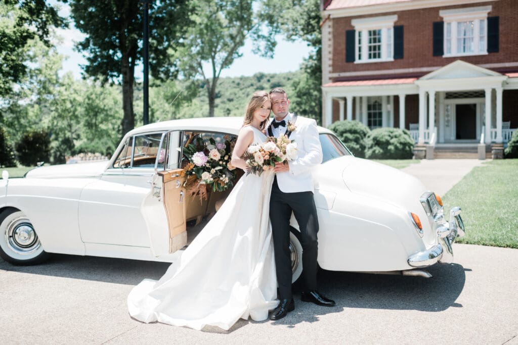 Wedding couple from event planned by Ashley with Ashley Larson Events