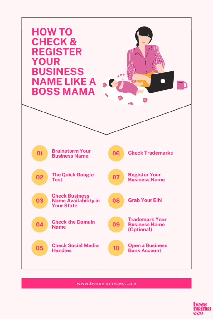 check and register your business name