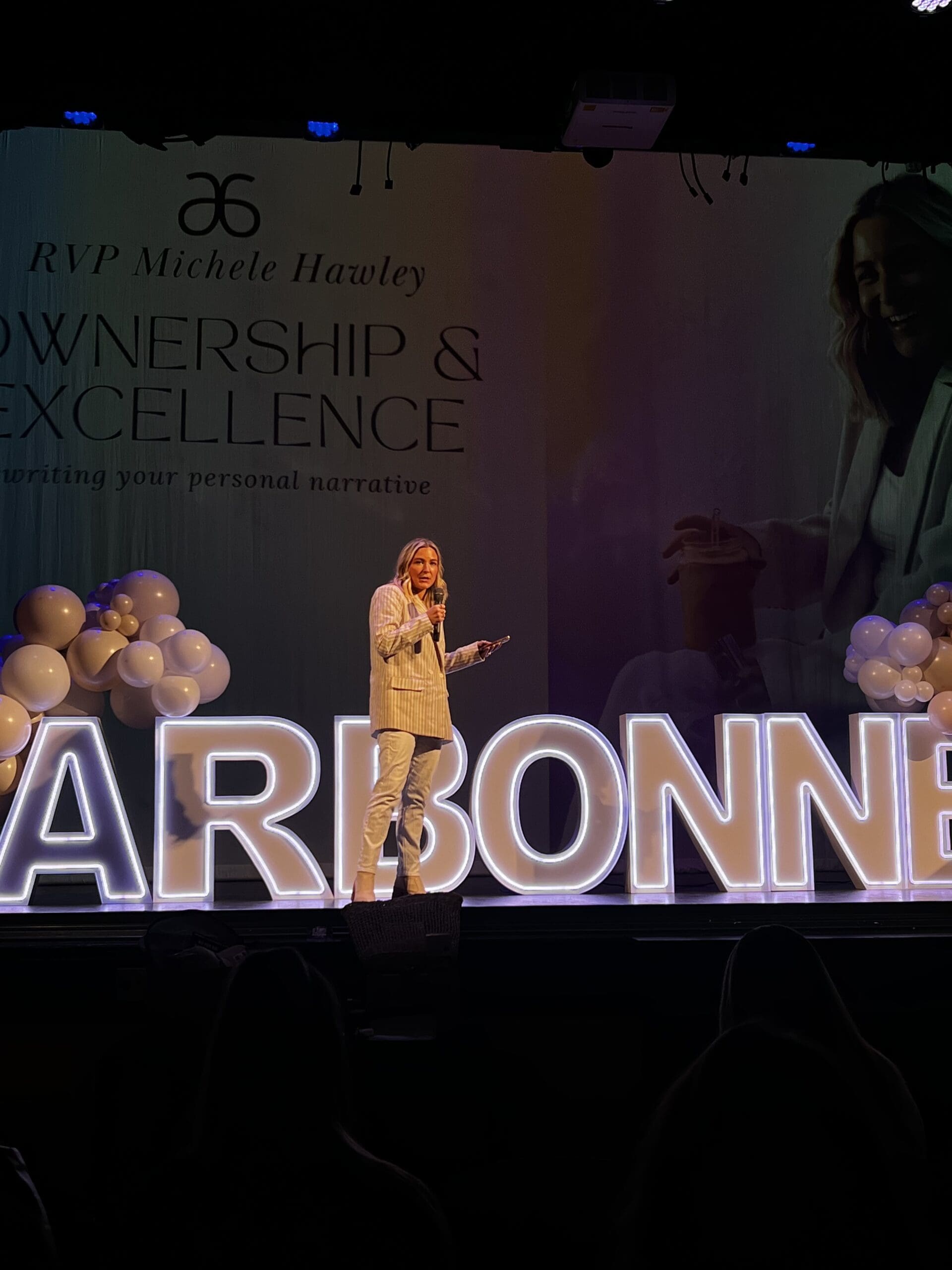 michele speaking at arbonne