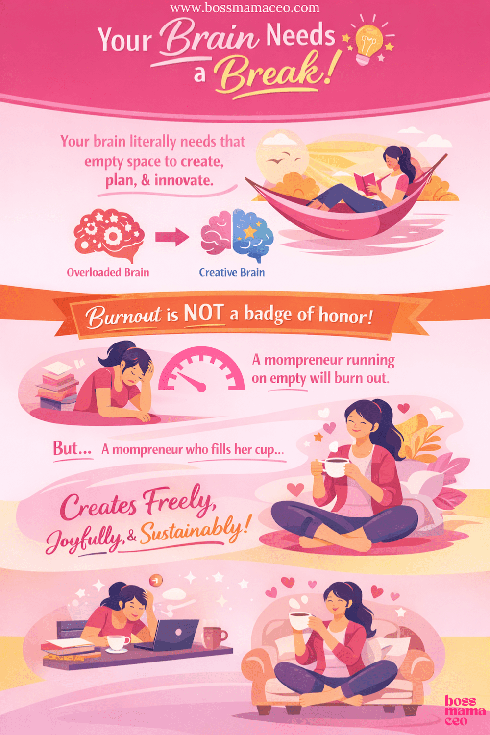 how to avoid burnout as a mompreneur