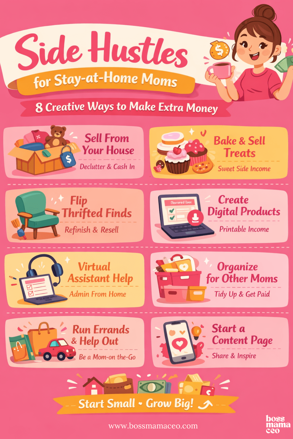 side hustles for stay at home moms
